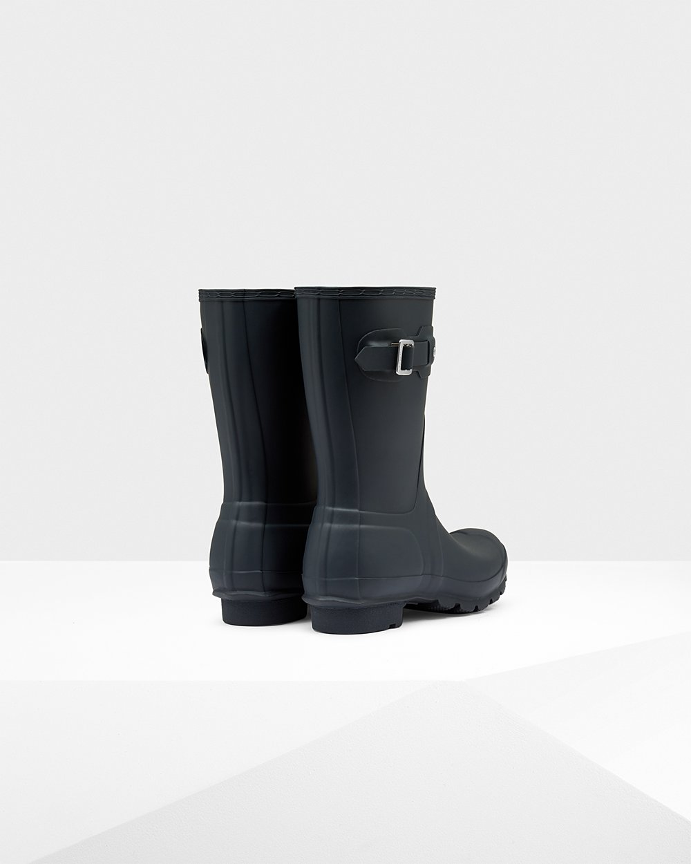 Womens Short Rain Boots - Hunter Original (87NCSOTPM) - Navy